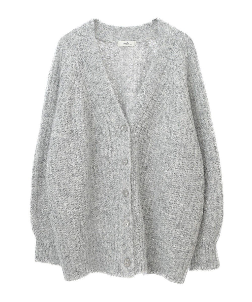 earth music&ecology ふわふわＭＩＸヤーンカーディガン 