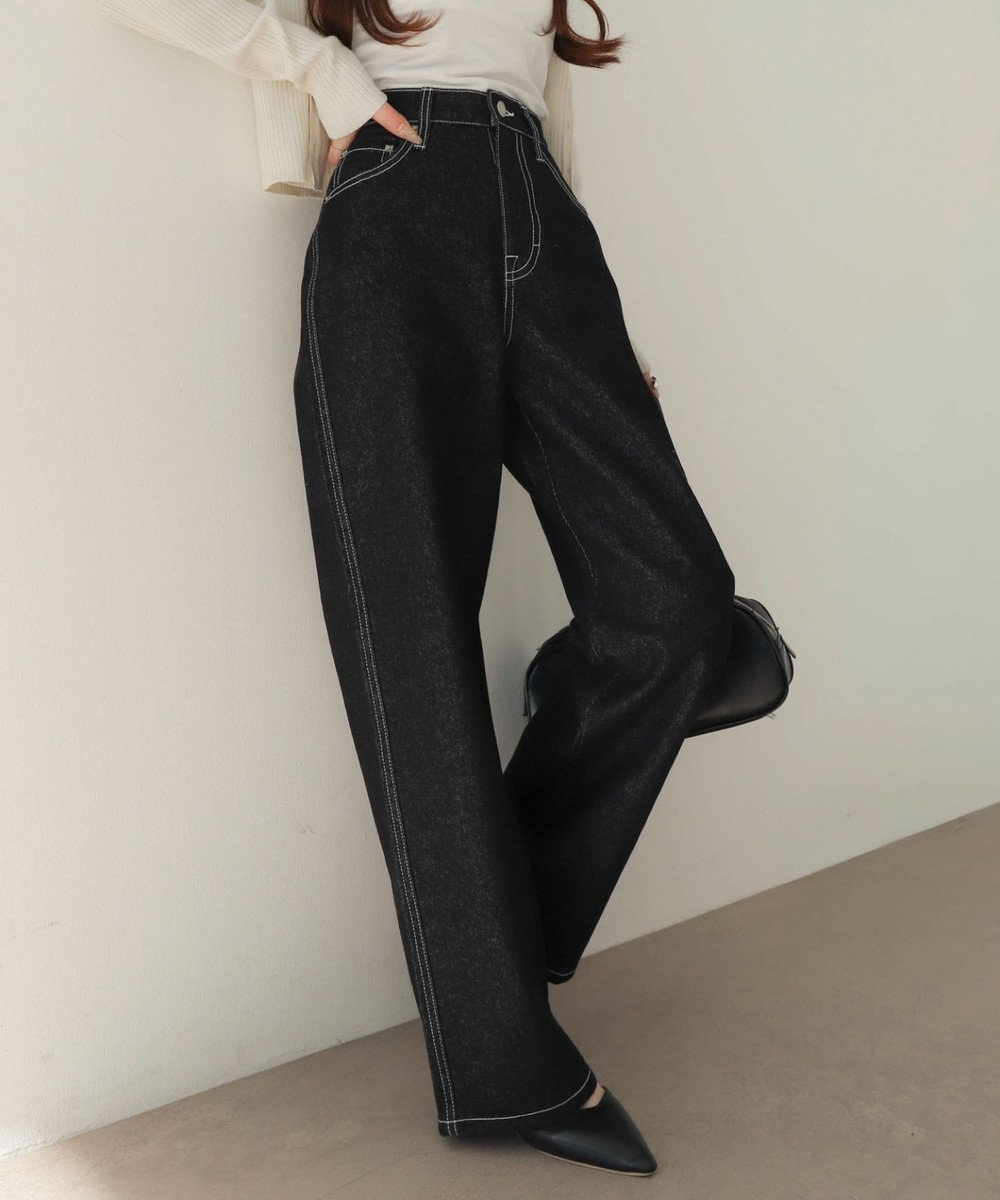 WEGO 【XS～Lサイズ展開/美脚】ストレートデニムパンツ 