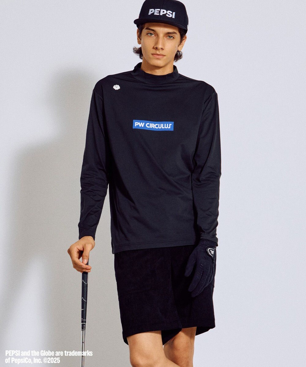PW CIRCULUS 〈Pepsiコラボ〉【UNISEX】Pepsi GOLF Graphic モックネック ロングT 