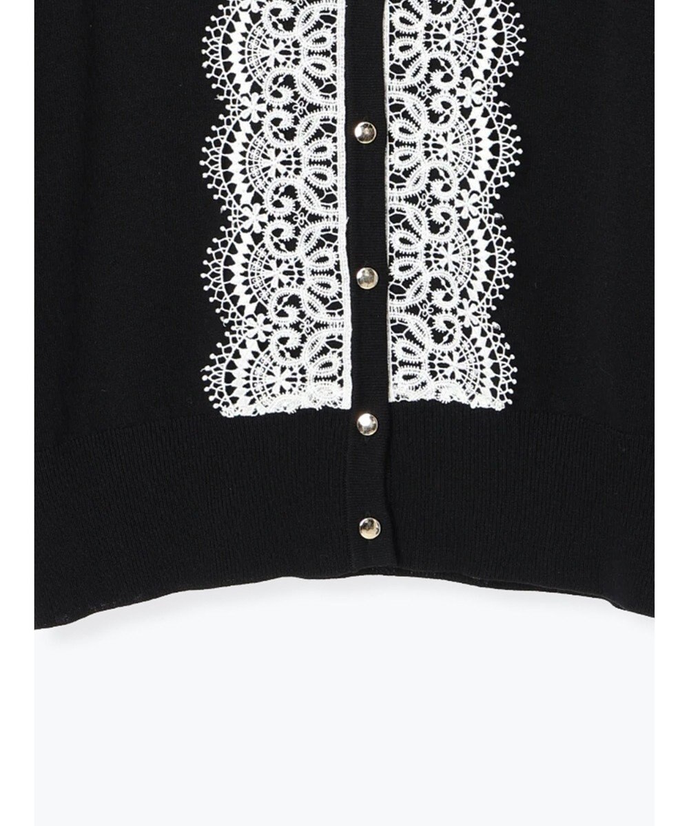 Te chichi フロントレースクルーネックカーディガン 