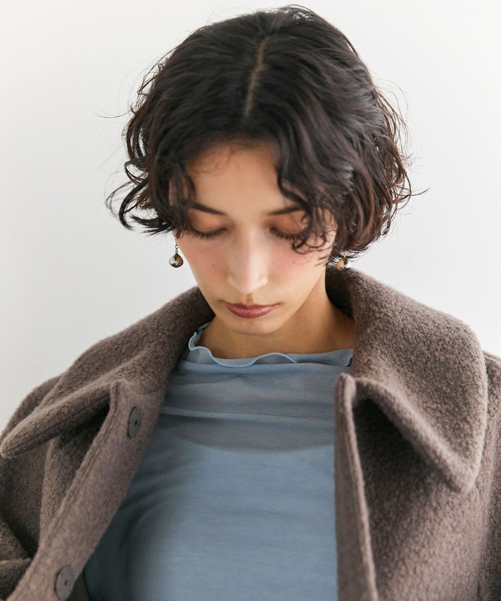 #Newans 【昨年即完売コート新色追加！】プードルコクーンコート 