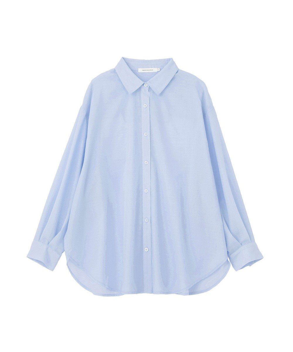 AMERICAN HOLIC 【イージーケア】シアーラウンドシャツ 