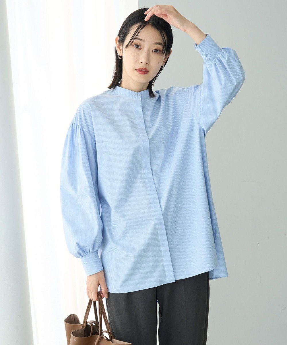 UNFILO 【新色追加】ボリュームスリーブ ブラウス 