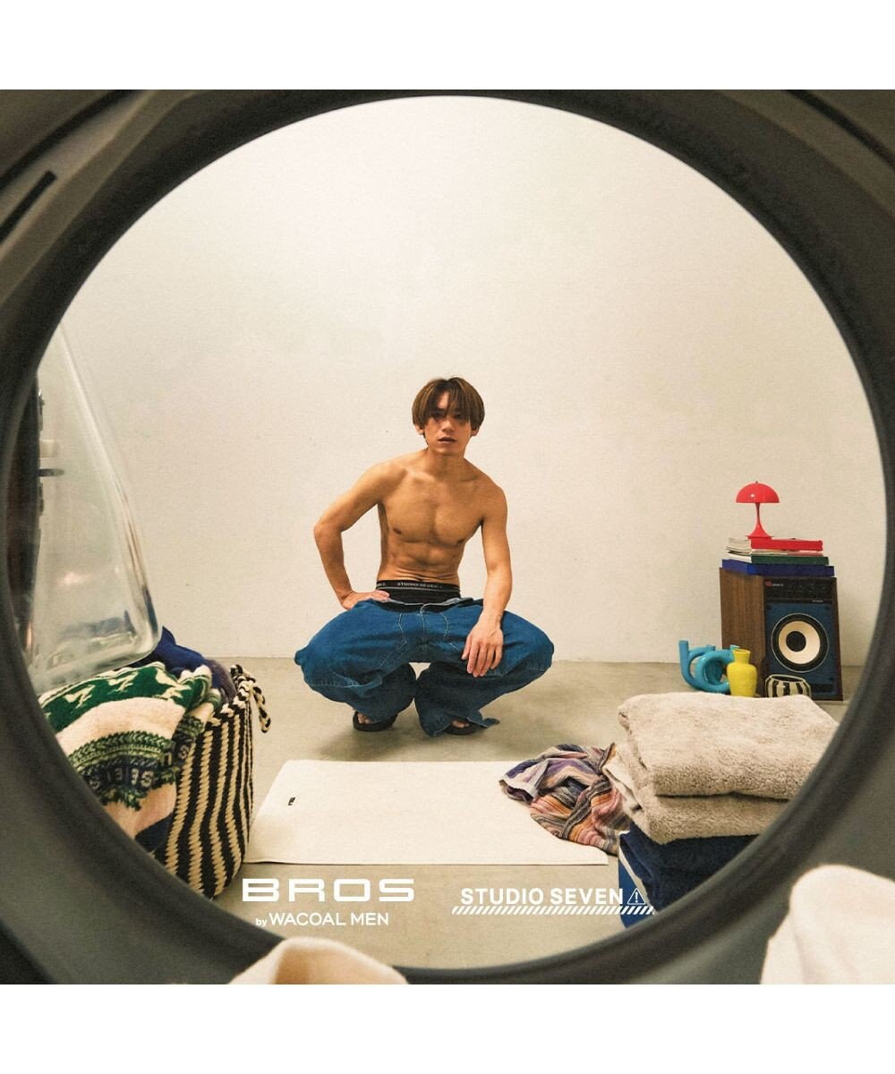 WACOAL MEN メンズ <STUDIO SEVEN>コラボ 【PANTS HOLIC】 ボクサーパンツ ワンサイズ(S-LL) 立体成型 適度なフィット感 前閉じ 下着 GT3777 /ブロス 