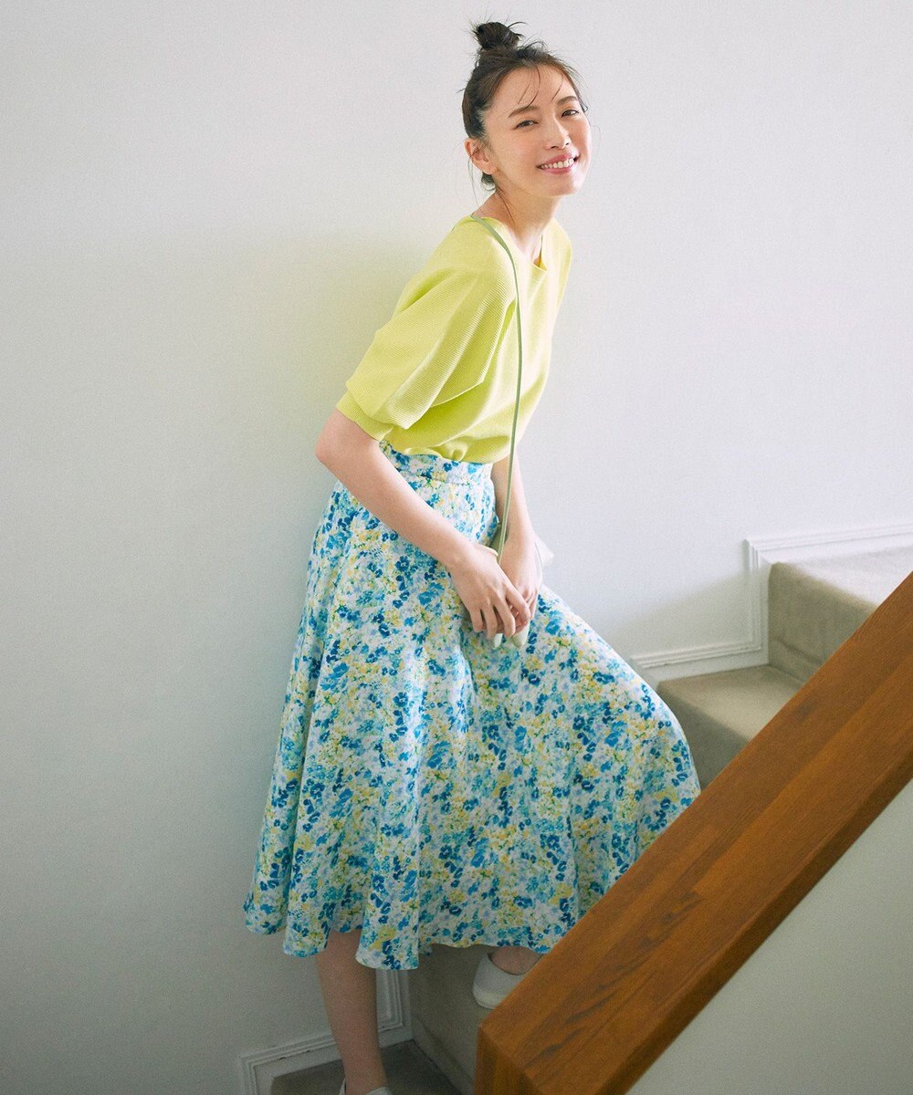 洗える マルチパターンプリント フレアスカート 組曲 Lファッション通販 公式通販 オンワード クローゼット