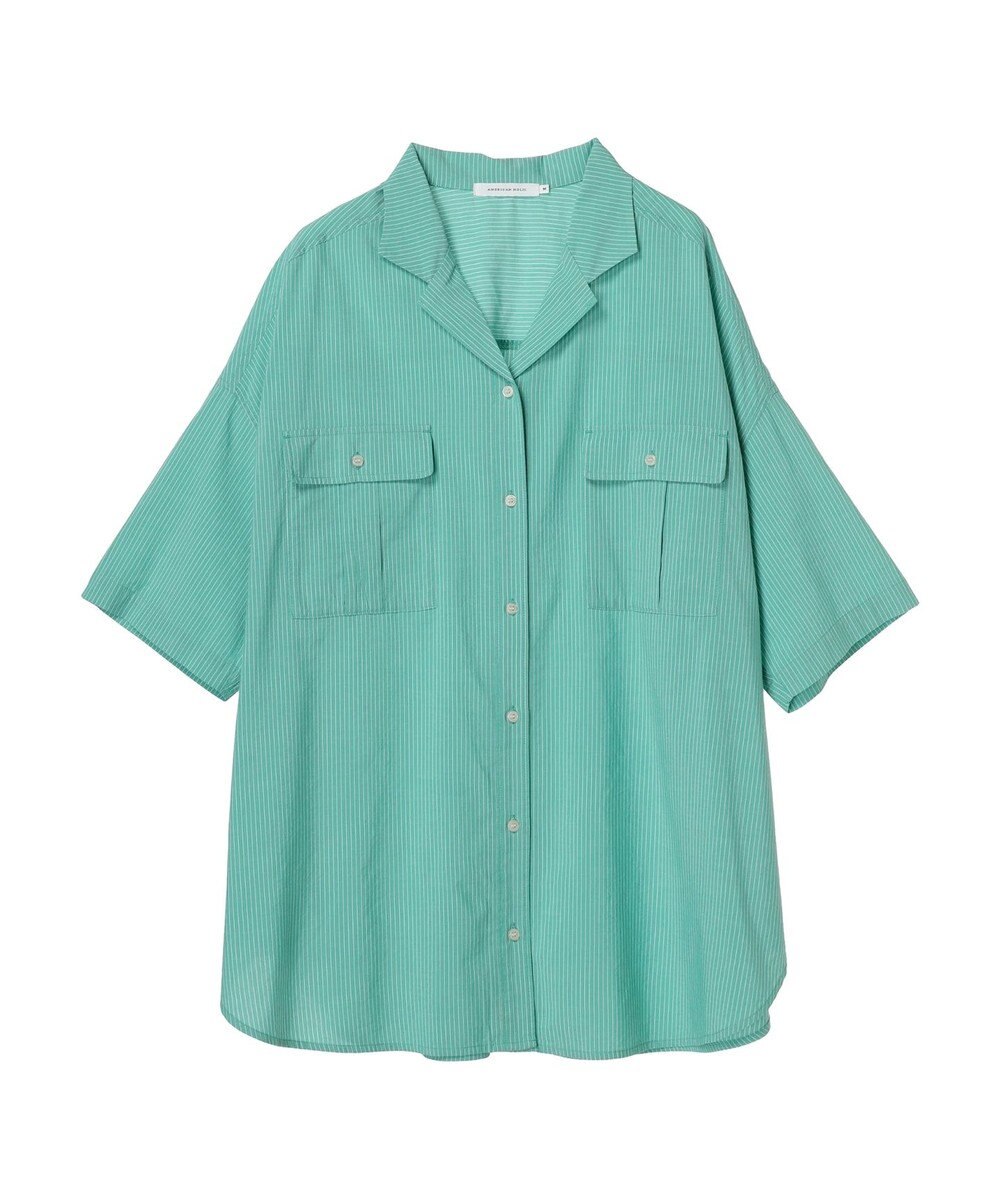 AMERICAN HOLIC 接触冷感＋ＵＶカットＷポケットＢＩＧシャツチュニック 