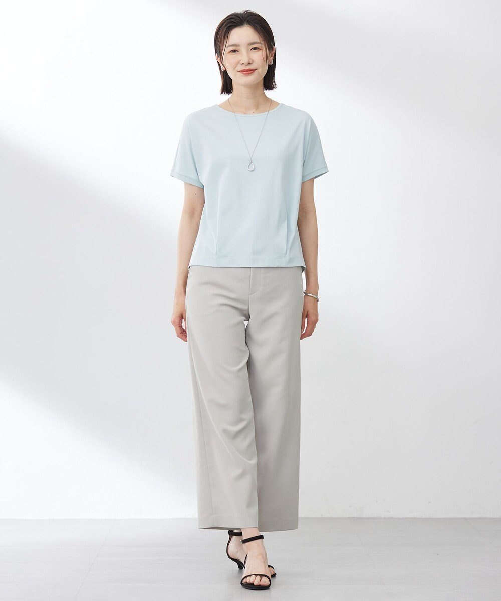 J.PRESS LADIES 【洗える】Crispyツイル ストレート パンツ 