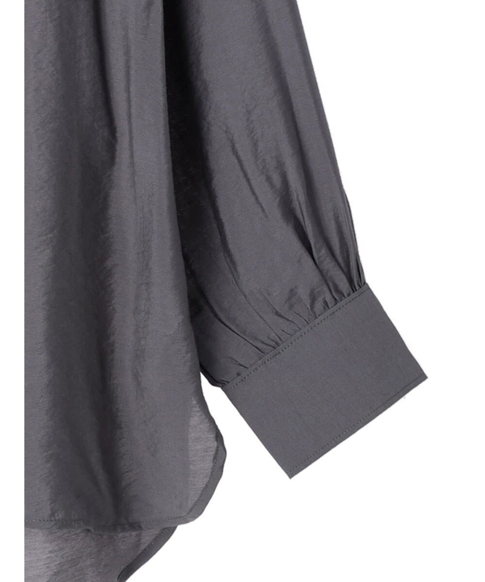 Green Parks バンドカラーシアーシャツ 