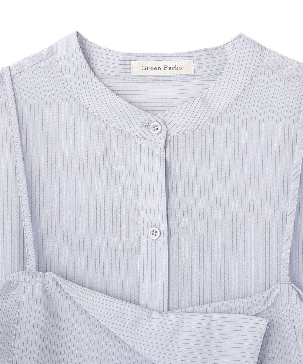 Green Parks ＳＥＴ２点シアーストライプシャツ＋ビスチェ 