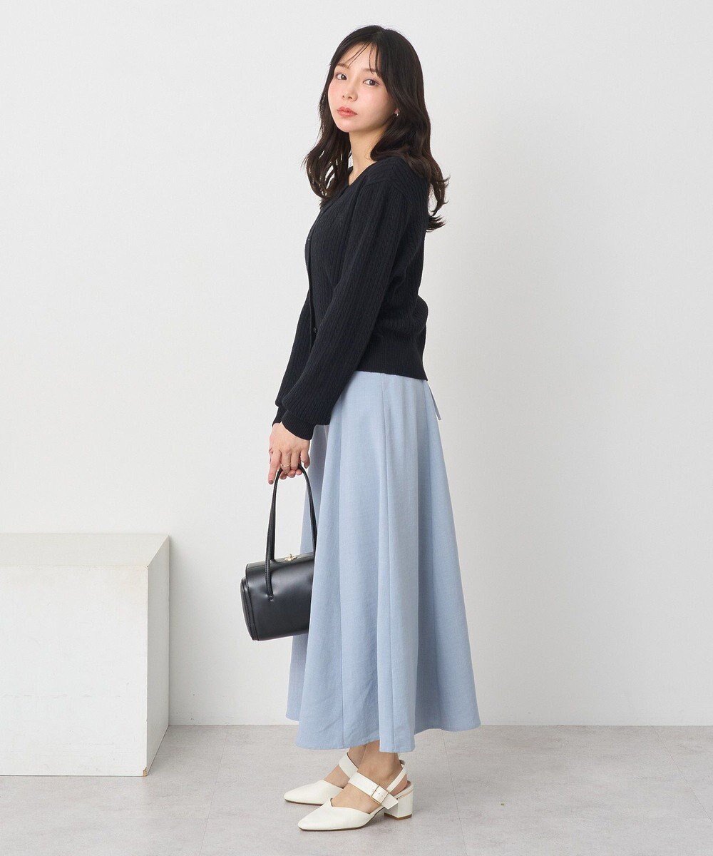 earth music&ecology ミニケーブルコンパクトカーディガン 