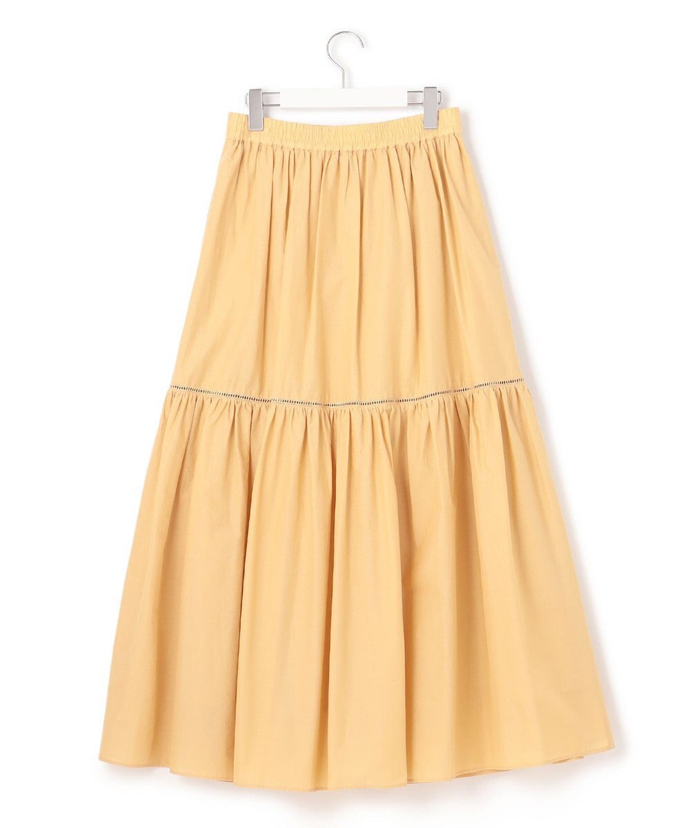 23区 【SLOW/洗える】コットンローン ティアード スカート 