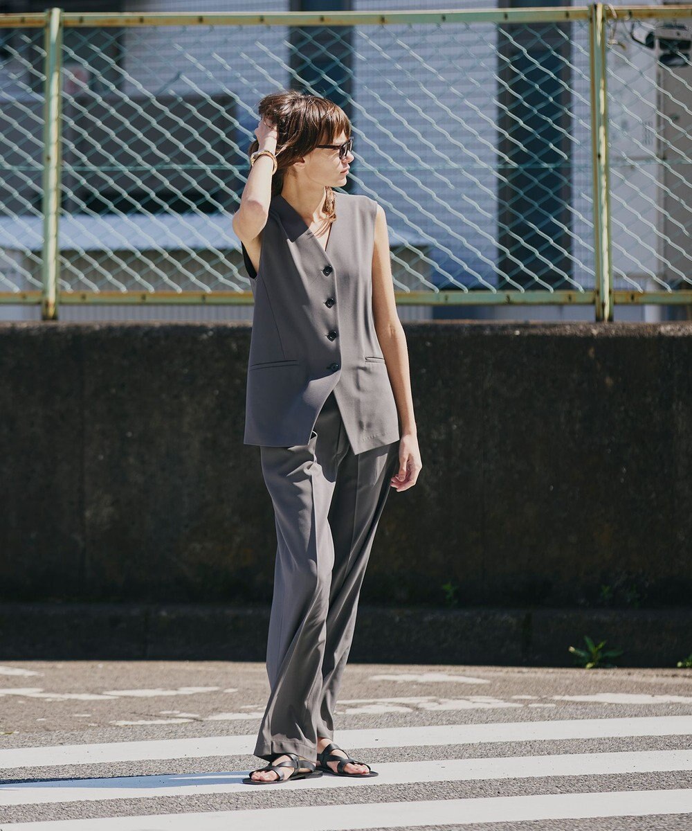 uncrave クールタッチツイル ストレートパンツ 