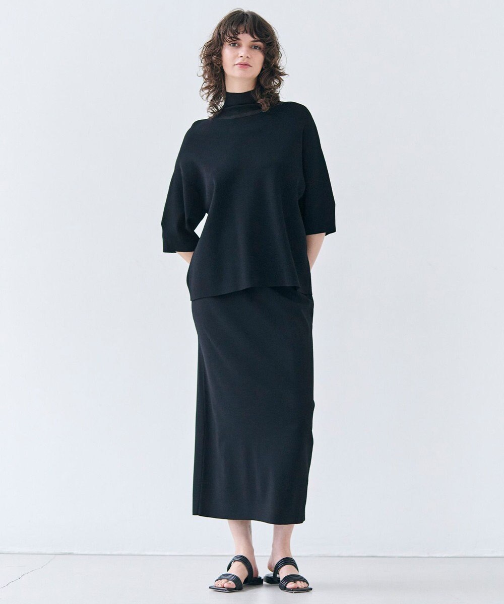 BEIGE， 【洗える】LAURA / Iラインリブスカート 