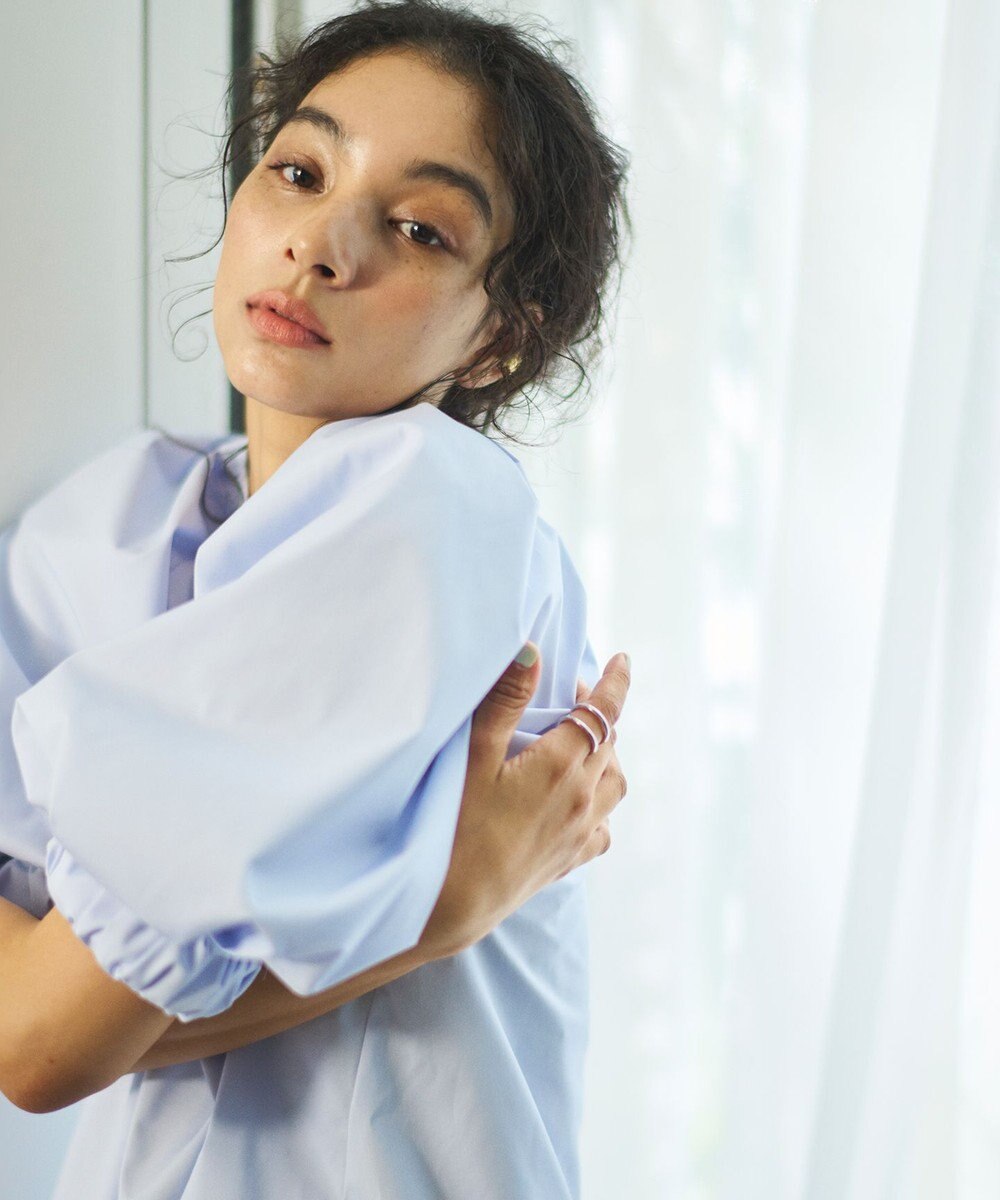 #Newans サークルスリーブAラインブラウス 