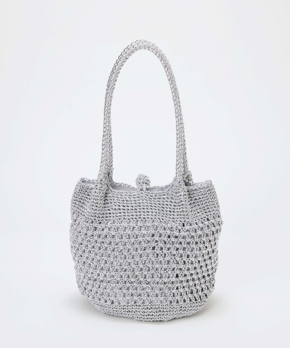 TOPKAPI 【TREASURE TOPKAPI】メタリック ラウンド トートバッグ 