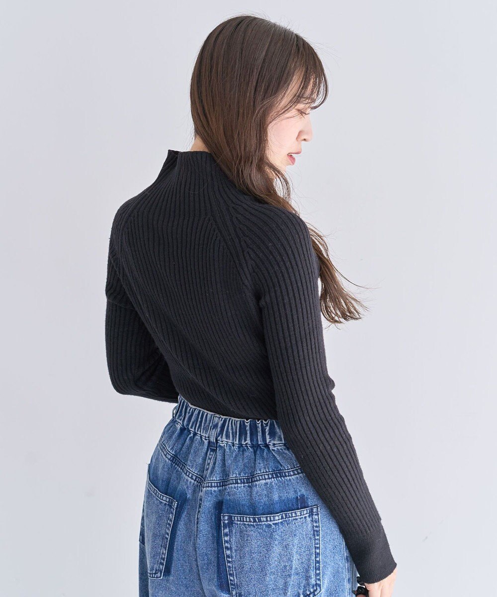 Green Parks ・Ｐｅｔｉｔ　Ｆｌｅｕｒ　ボトルネックリブニット 