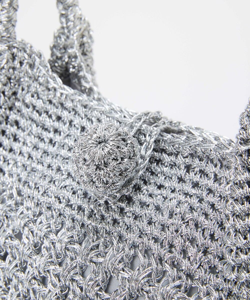 TOPKAPI 【TREASURE TOPKAPI】メタリック ラウンド トートバッグ 