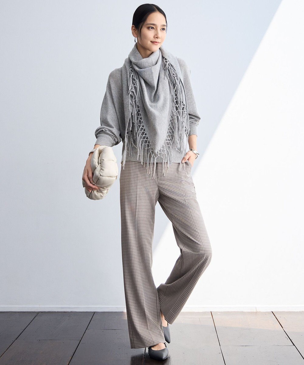 自由区 L 【カタログ掲載】ファインウールカシミヤドルマンシルエット ニット 