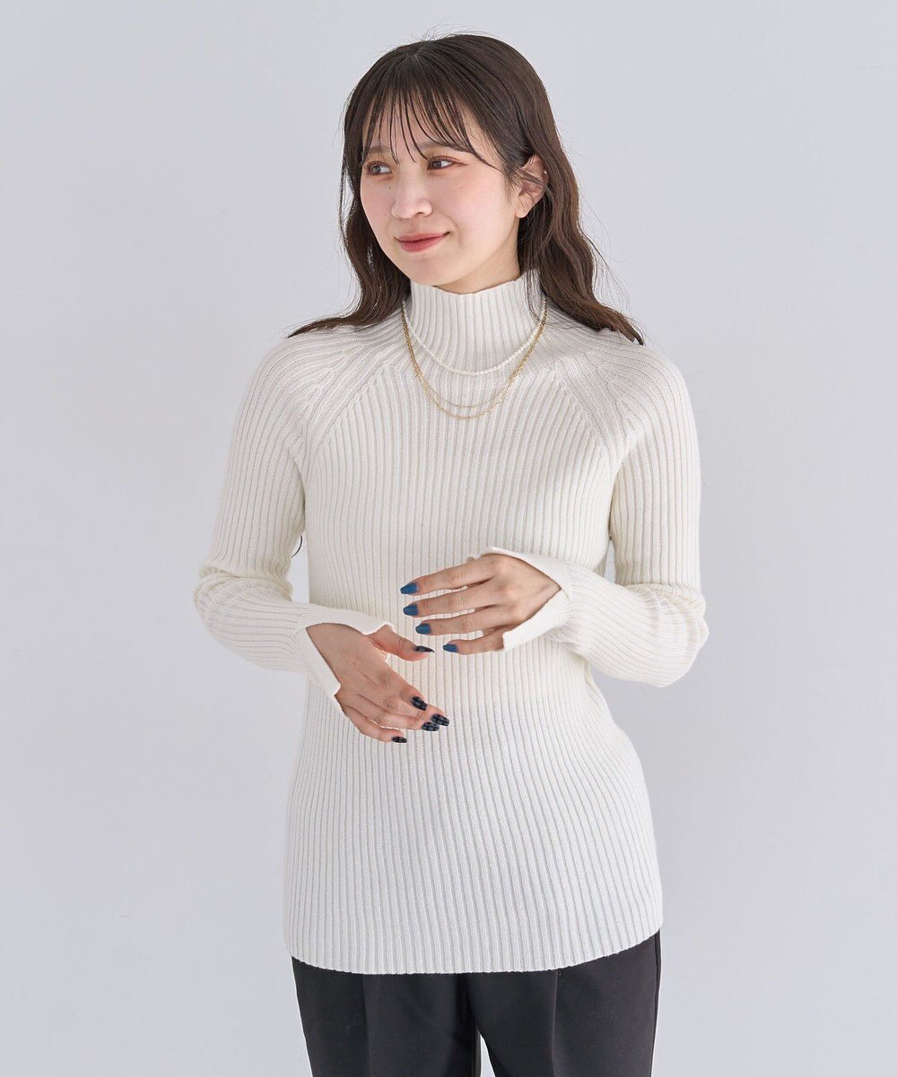 Green Parks ・Ｐｅｔｉｔ　Ｆｌｅｕｒ　ボトルネックリブニット 