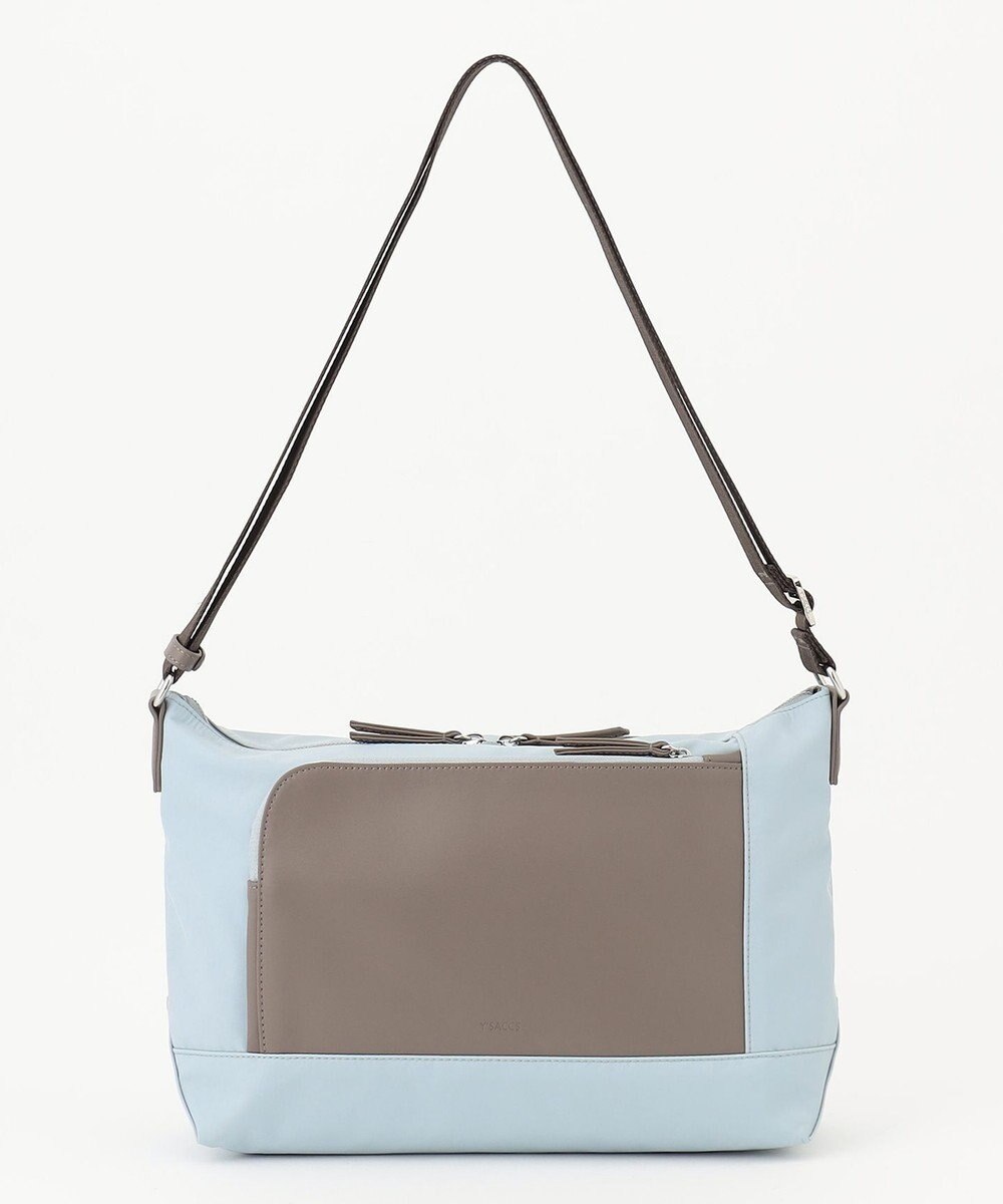 Y'SACCS ナイロン×リサイクルレザー　コンビマルチショルダー 