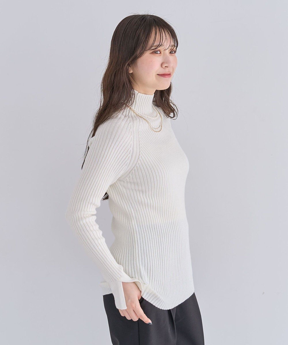 Green Parks ・Ｐｅｔｉｔ　Ｆｌｅｕｒ　ボトルネックリブニット 