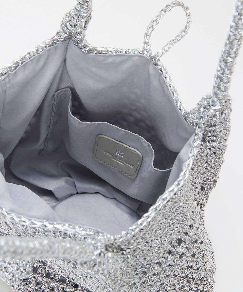 TOPKAPI 【TREASURE TOPKAPI】メタリック ラウンド トートバッグ 