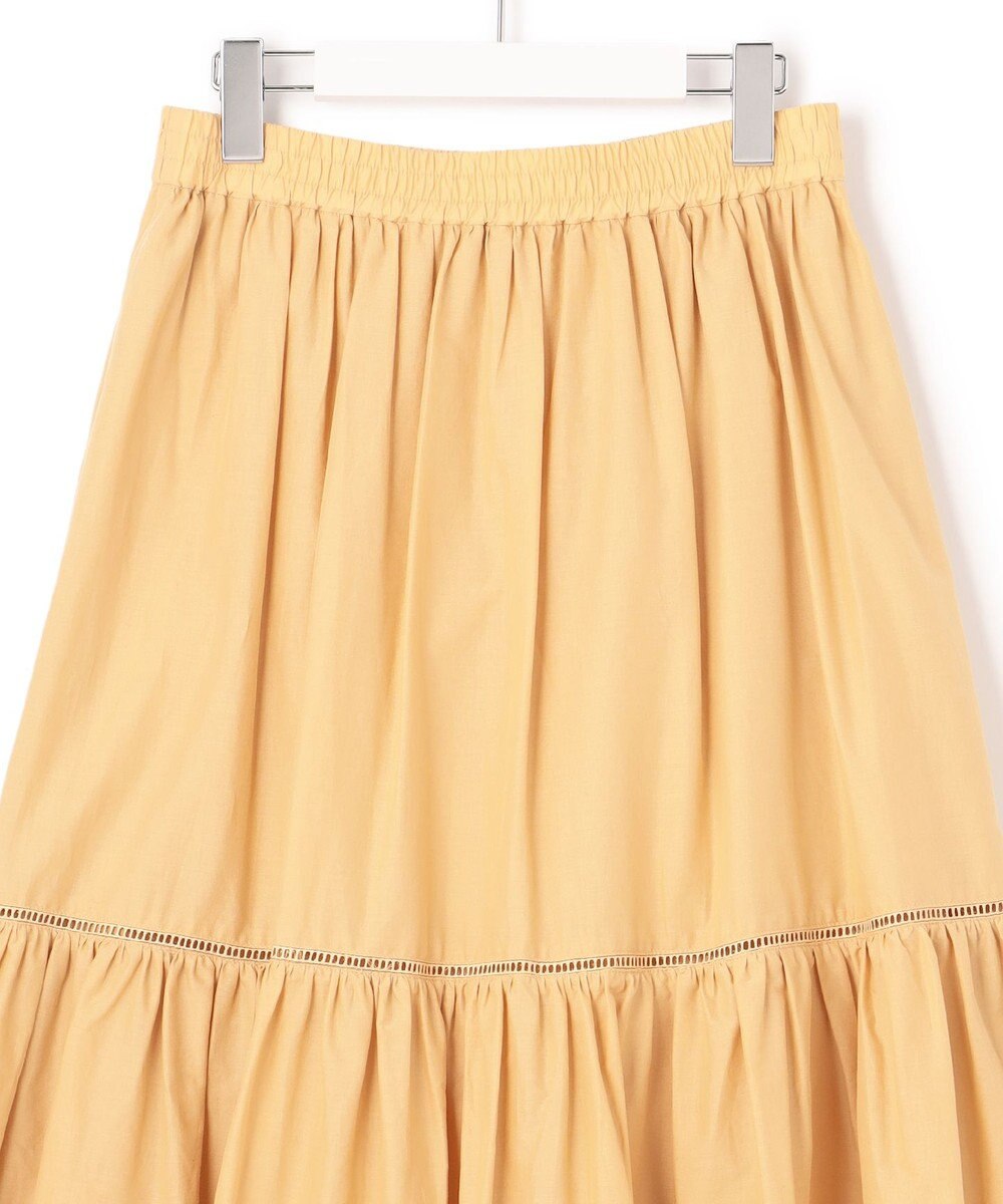 23区 【SLOW/洗える】コットンローン ティアード スカート 