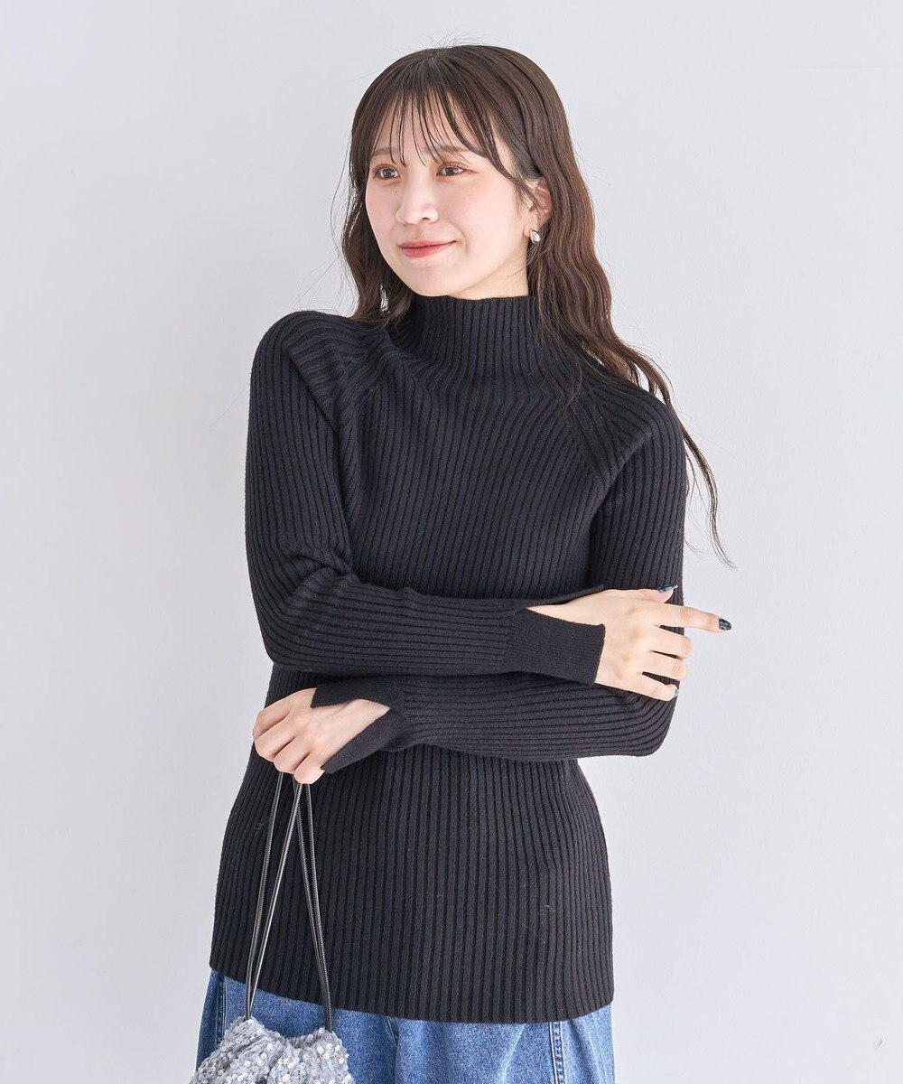 Green Parks ・Ｐｅｔｉｔ　Ｆｌｅｕｒ　ボトルネックリブニット 