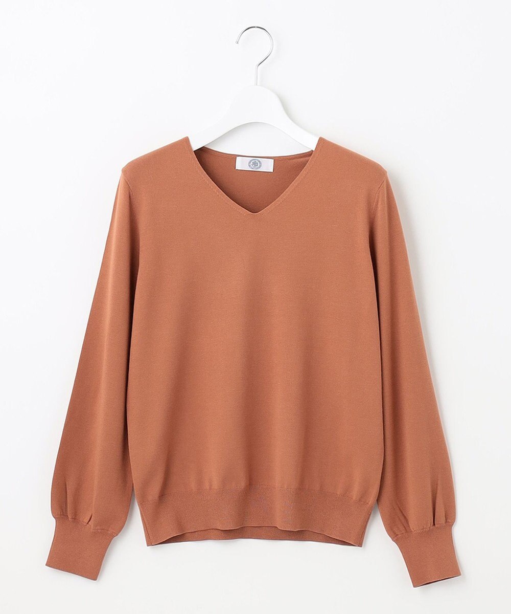 J.PRESS LADIES 【洗える】PRINCE Vネック ニット 