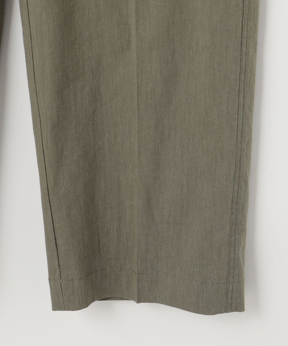 自由区 L 【洗える・ストレッチ素材】リネンヴィスコース ストレッチ カーゴパンツ 