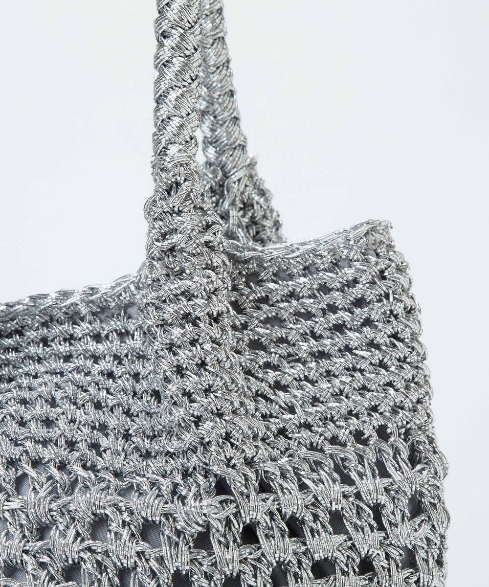 TOPKAPI 【TREASURE TOPKAPI】メタリック ラウンド トートバッグ 