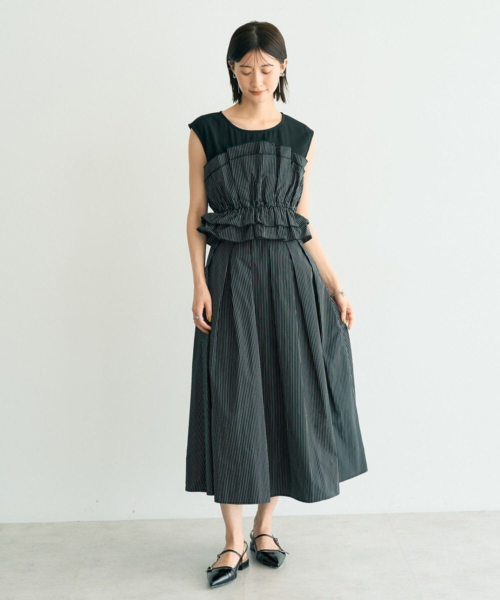 YECCA VECCA タックフレアスカート 