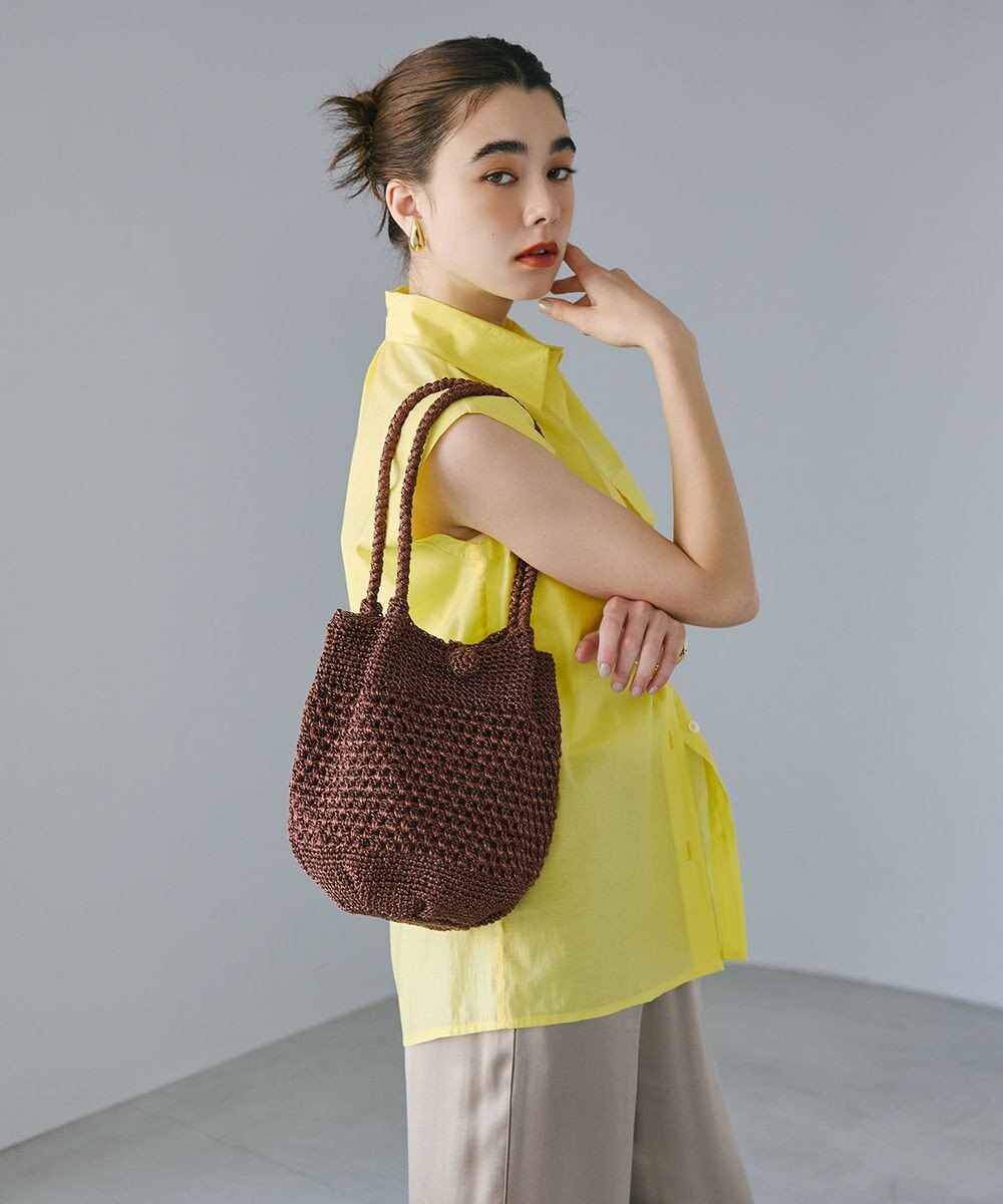 TOPKAPI 【TREASURE TOPKAPI】メタリック ラウンド トートバッグ 