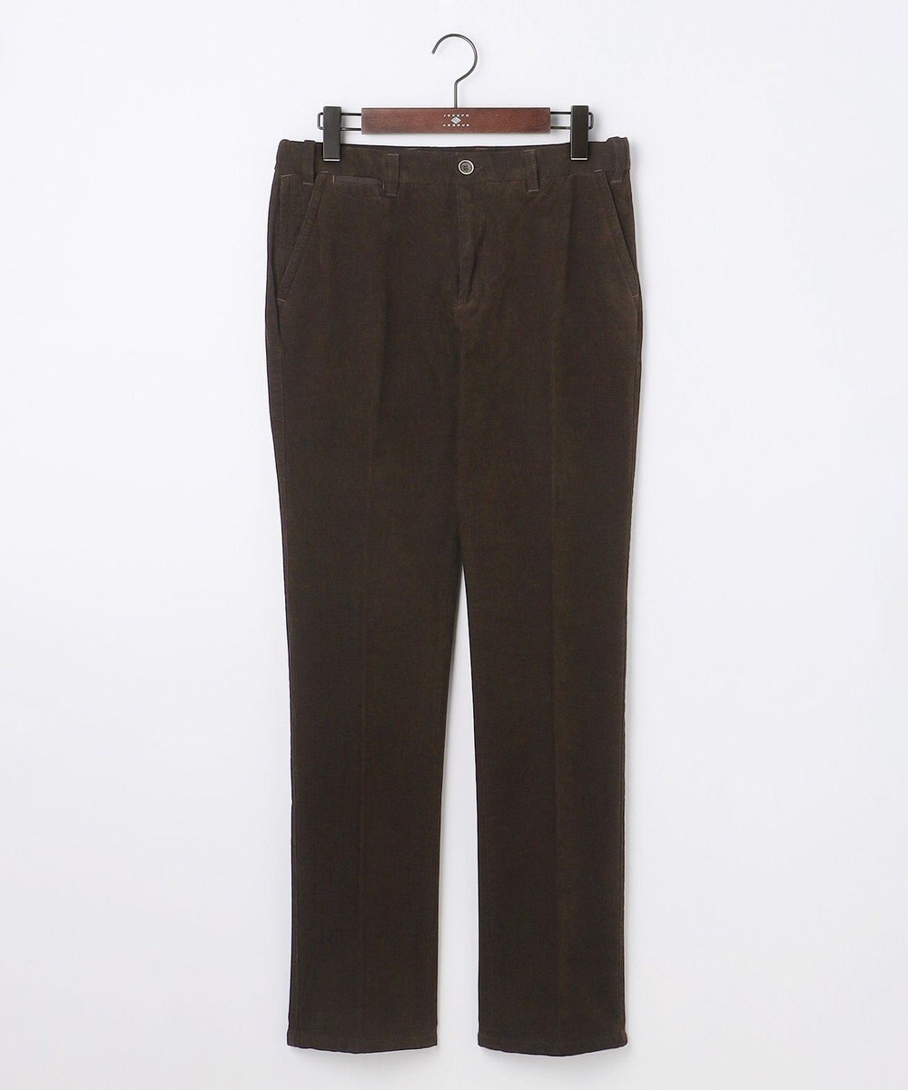 JOSEPH ABBOUD 【ウエストも伸びる！/暖かパンツ/オーガニックコットン使用】ライスコールストレッチパンツ 