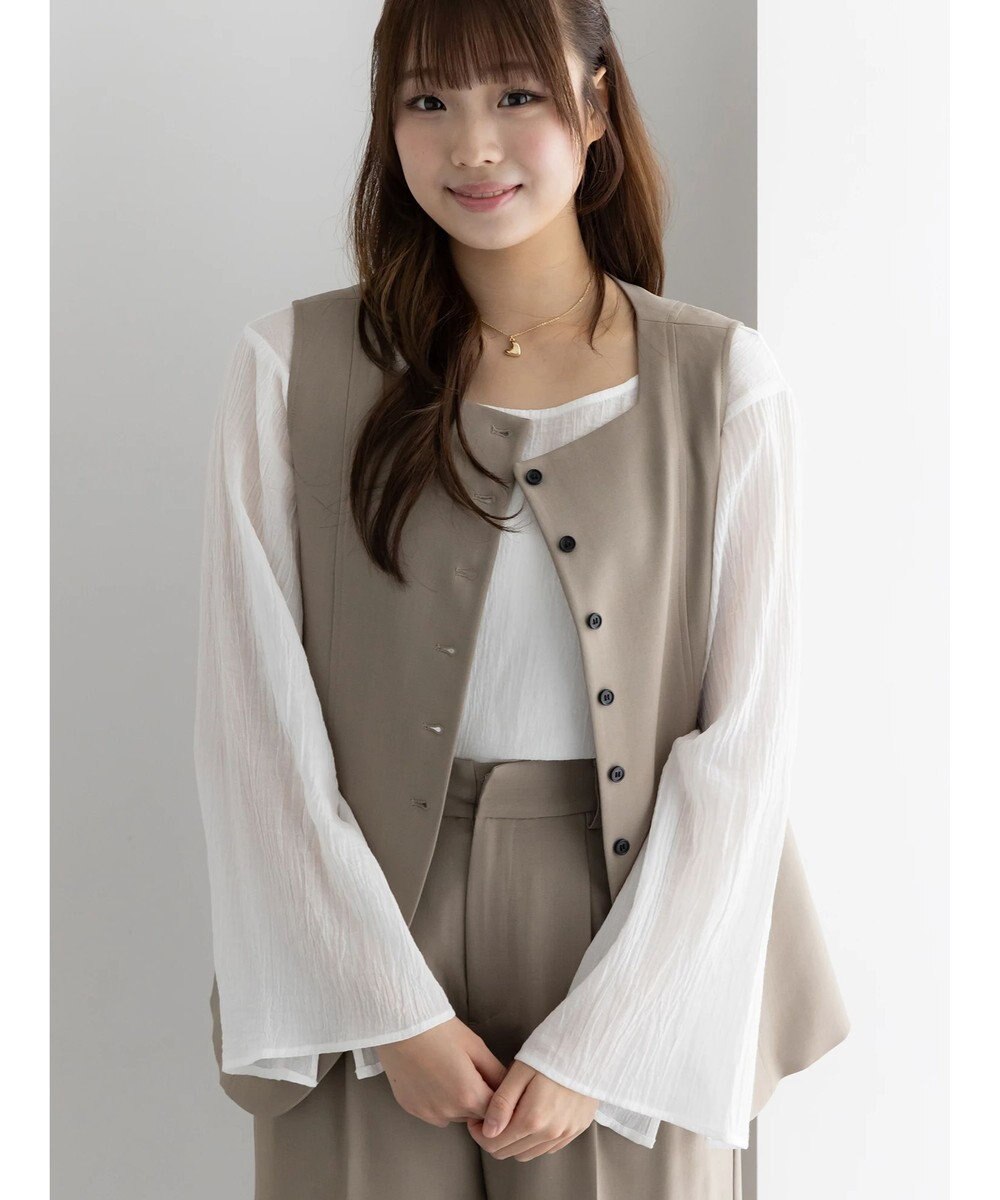 Te chichi スクエアネックジレ【AOYAMA FASHION ASSOCIATION × Te chichi】 