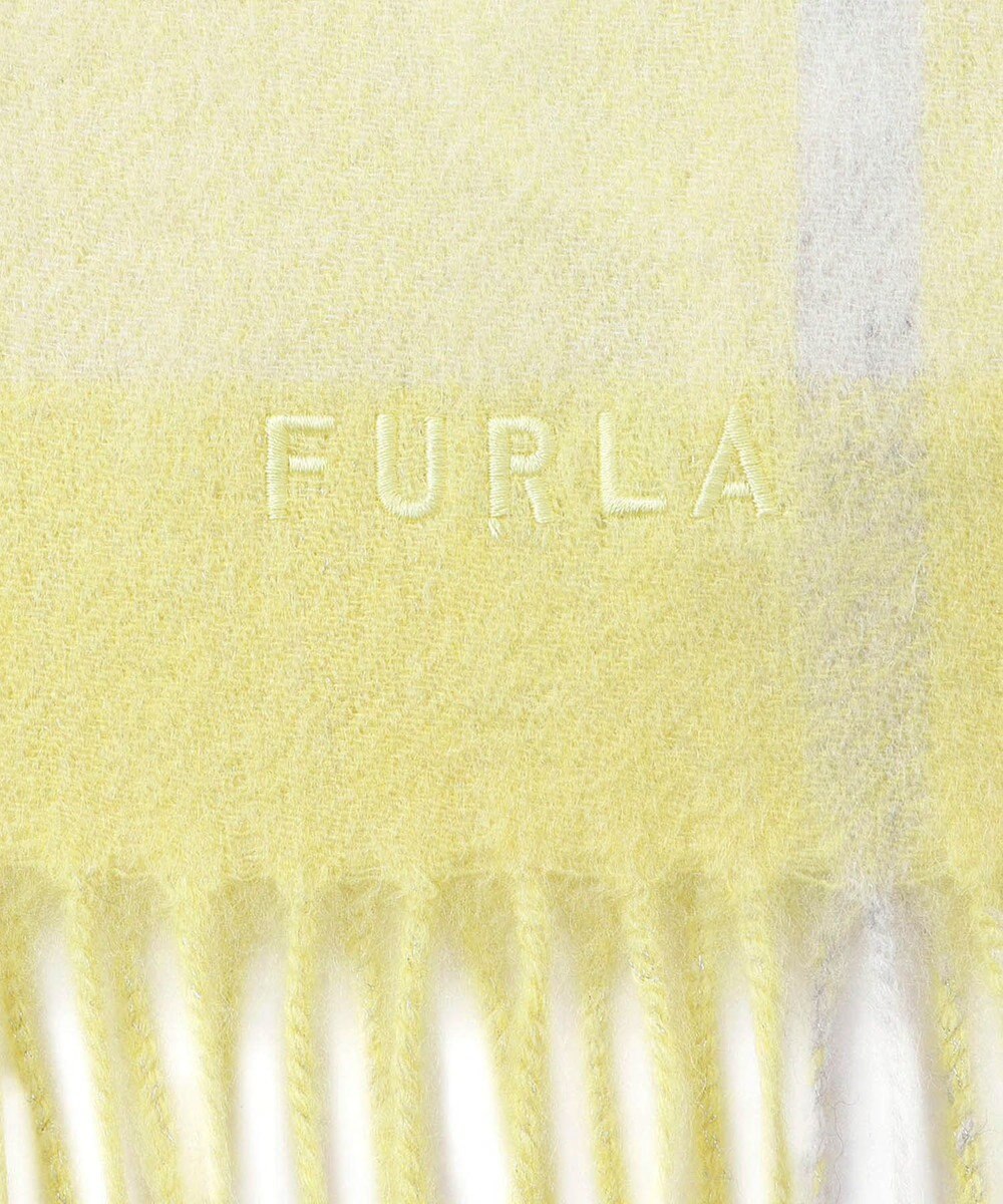 MOONBAT FURLA ウールブロックチェックラメストール/幅50cm 