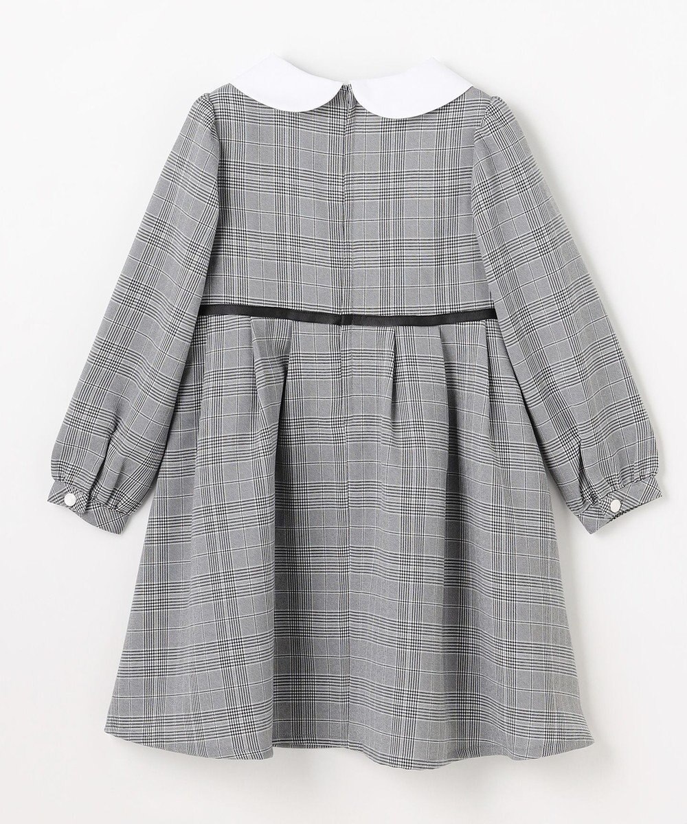 ANY KIDS 襟付き リボン 長袖ワンピース 