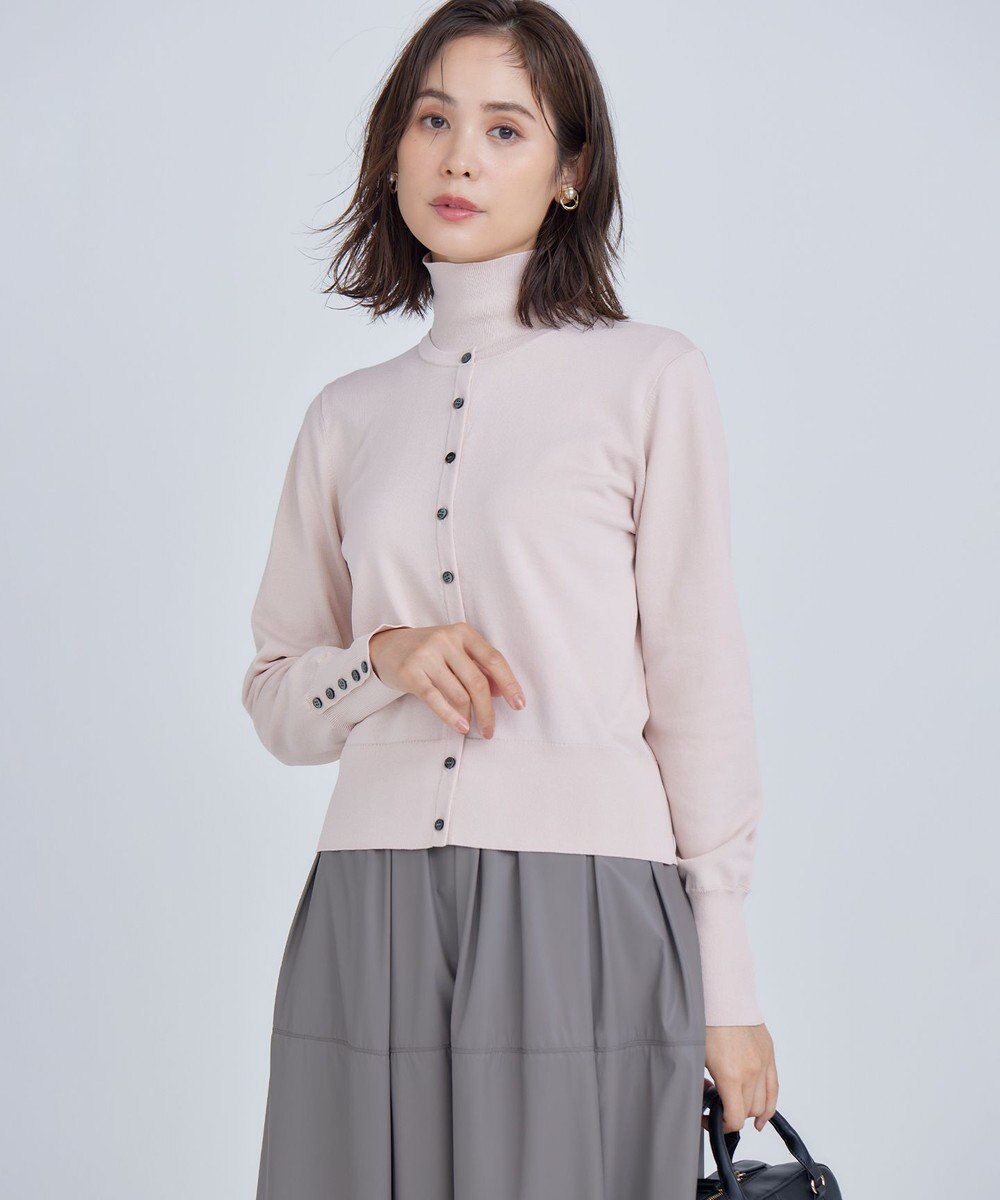 組曲 L 【6色展開・UVケア】クルーネックモダンカーディガン 