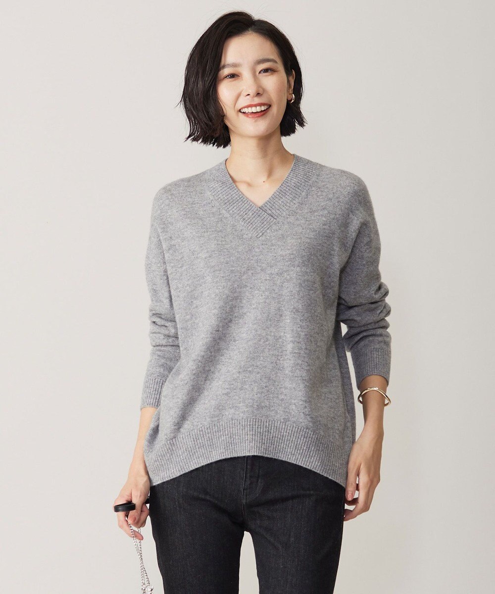 洗える】CASHMERE BLEND Vネック ニット / J.PRESS LADIES S