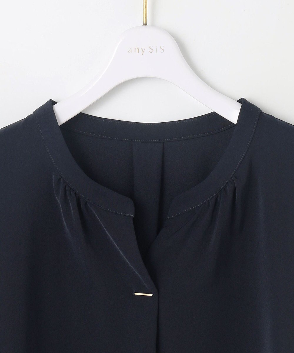 ANY SIS 【接触冷感・吸水速乾・UVカット】サラキレイ スキッパー ブラウス 
