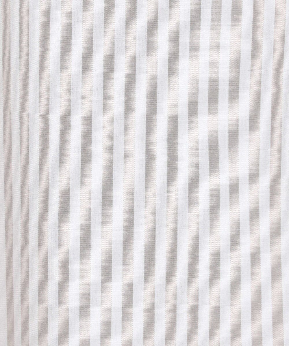 J.PRESS LADIES 【洗える・接触冷感・UVケア】エステネージュストライプ シャーリング  ブラウス 