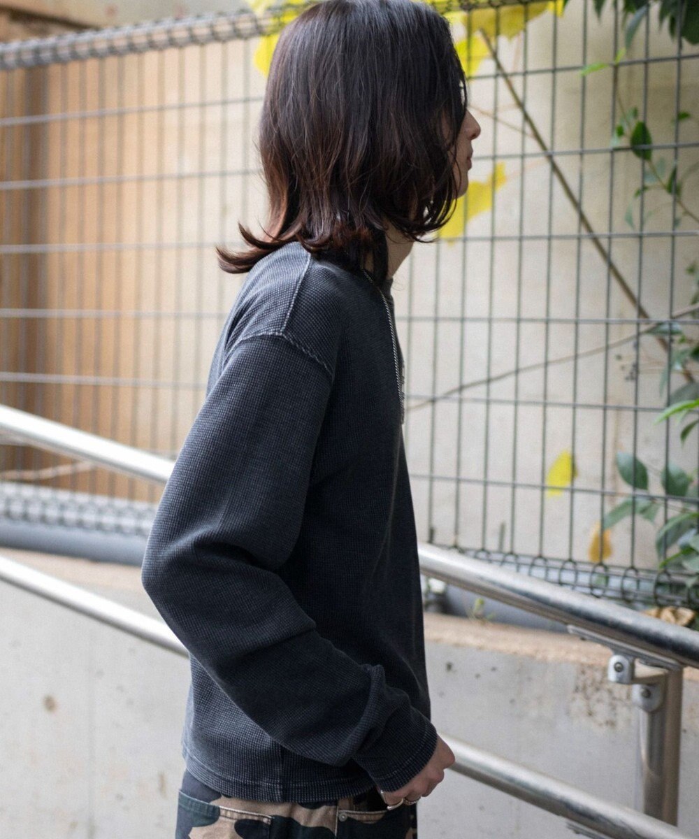 WEGO 【ユニセックス着用ITEM/MLサイズ展開】ワッフルT（LS） 