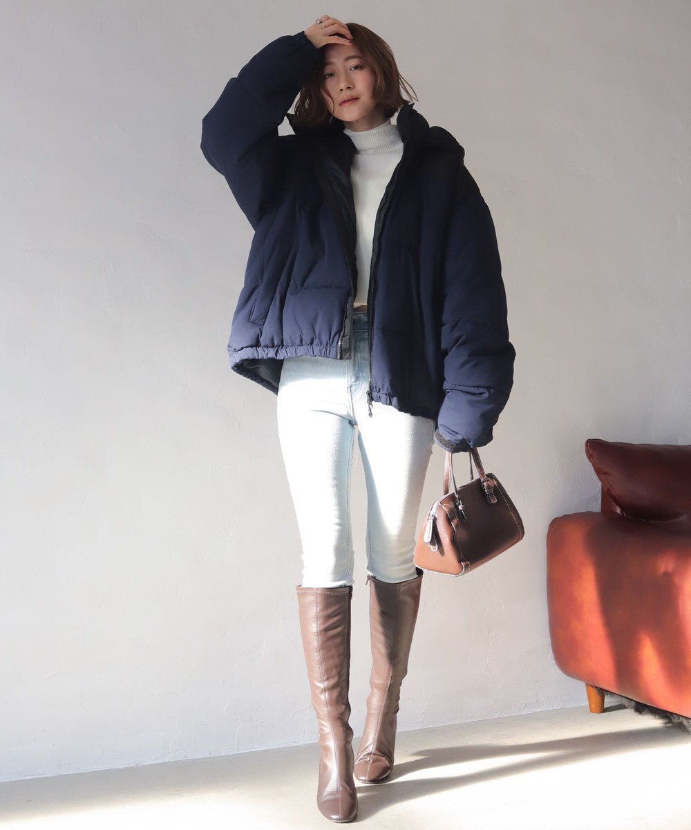 WEGO 【25年秋冬新作/ユニセックス着用ITEM/SMLサイズ展開】2WAYパファーブルゾン 