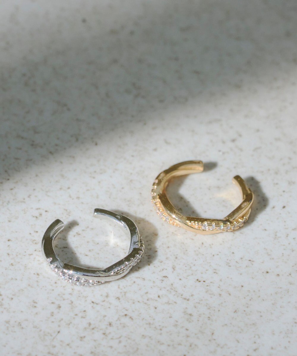 Tiaclasse ストーンイヤーカフ 