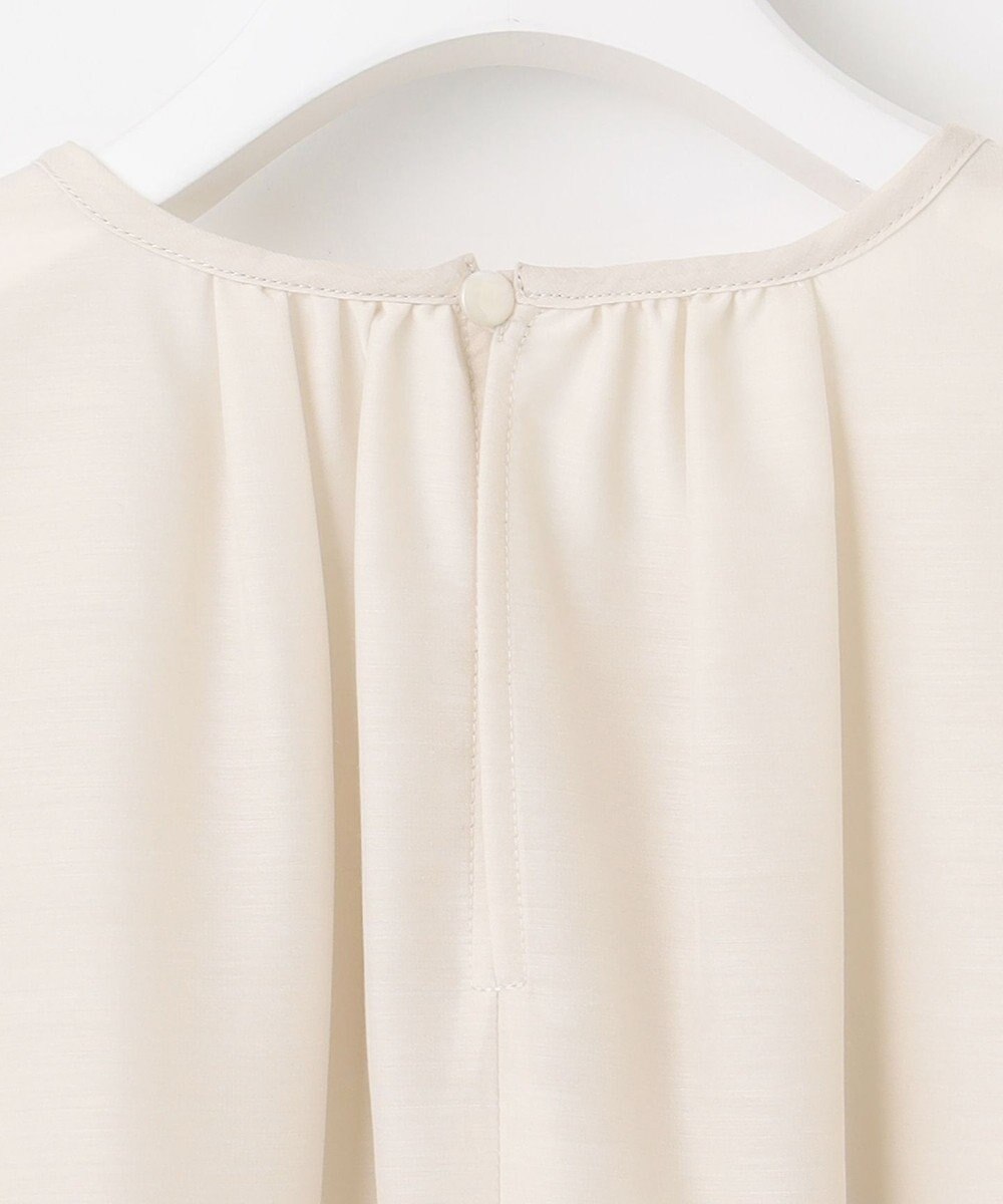 自由区 L 【洗える】シアーエンブロイダリープルオーバー ブラウス 