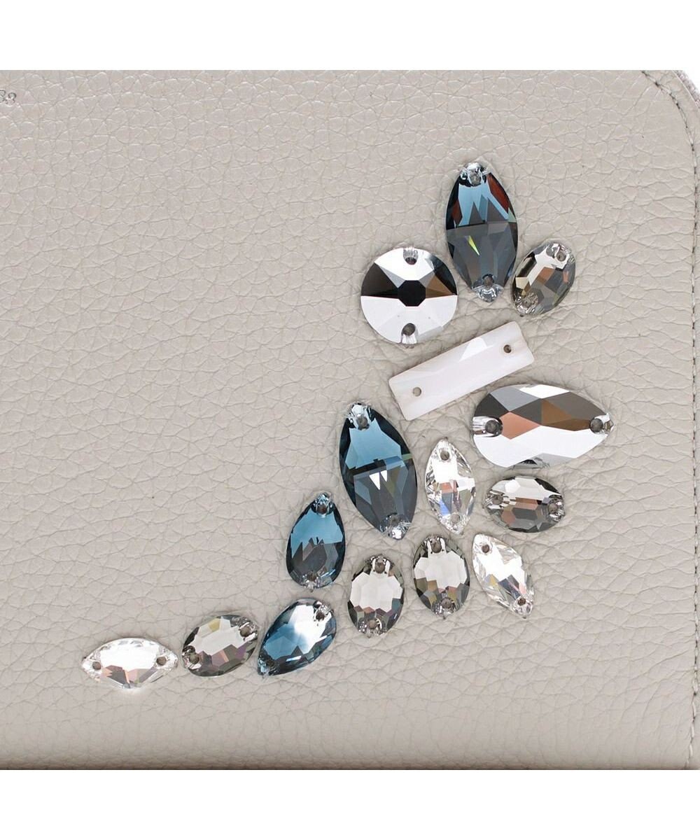 A.D.M.J. 【牛革】モーツァルト クリスタルソーイング ラウンドウォレット 