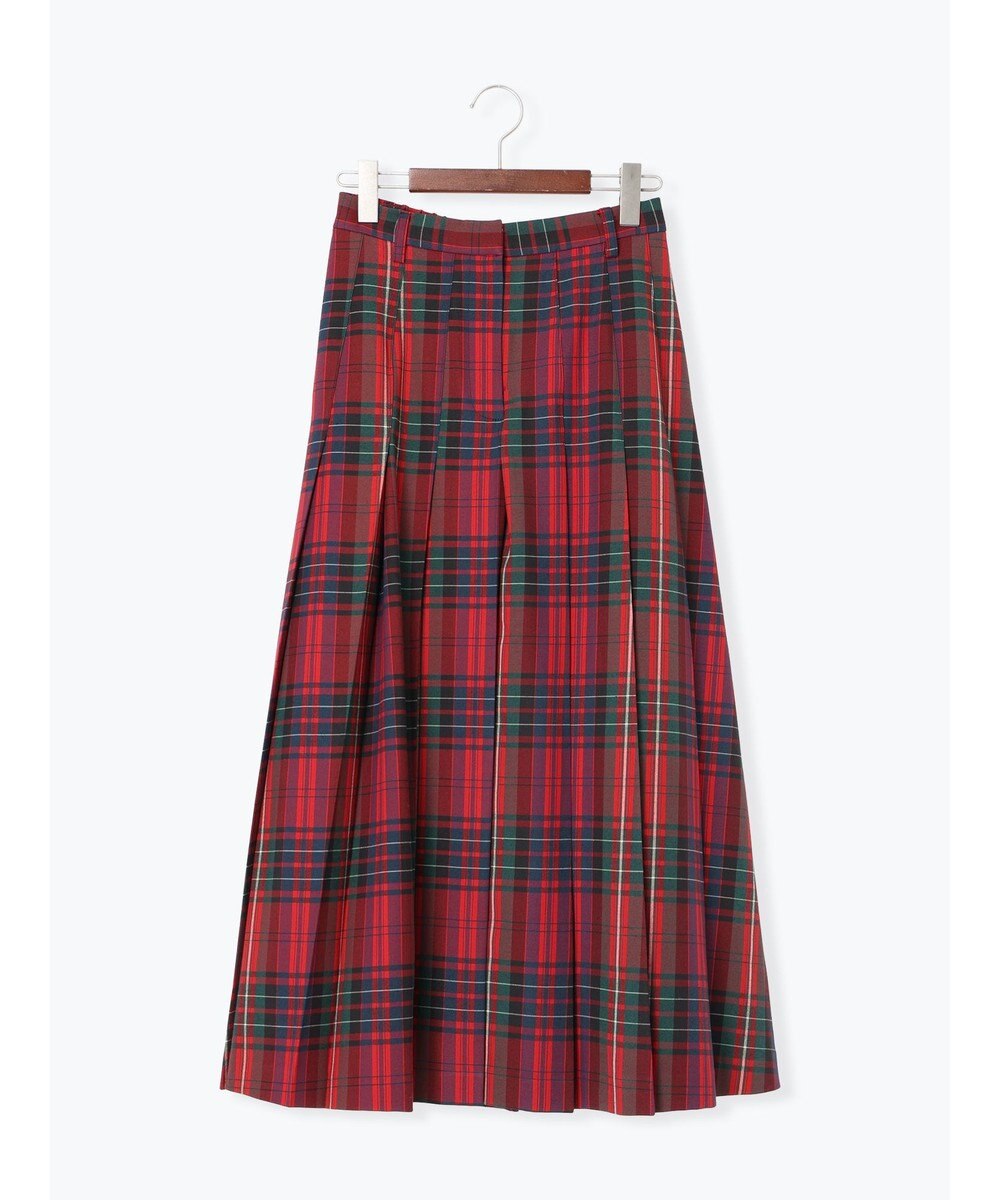 Te chichi チェックアソートロングプリーツスカート 
