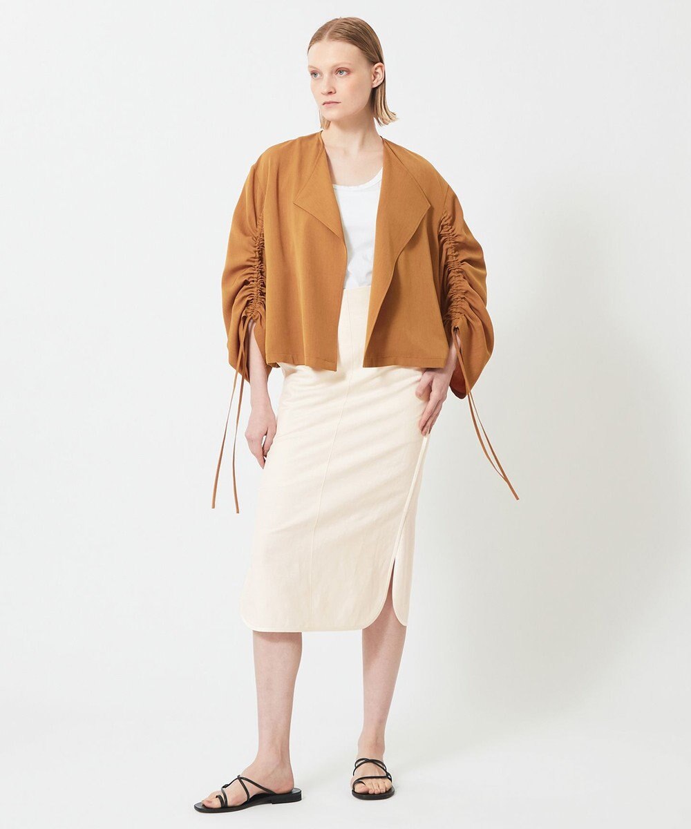 BEIGE， ZINNIA / ノーカラーブルゾン 