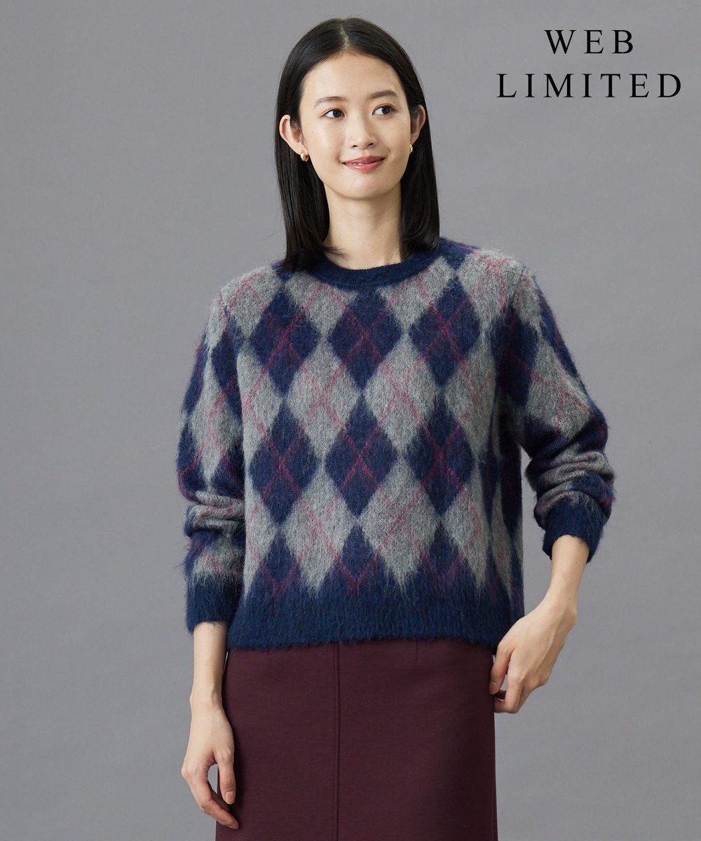 J.PRESS LADIES L 【WEB限定】FLUFFY ARGYLE ニット 