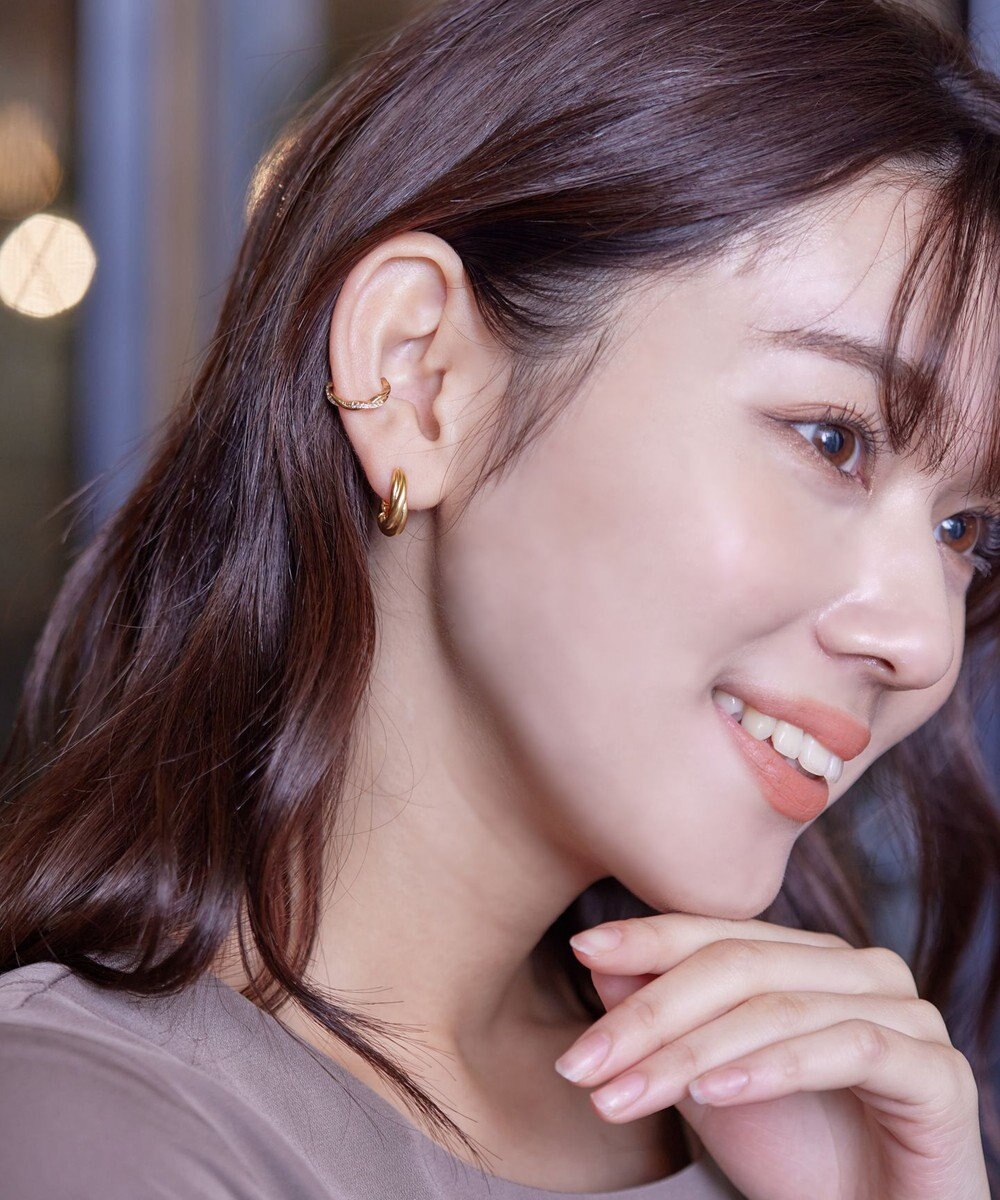 Tiaclasse ストーンイヤーカフ 